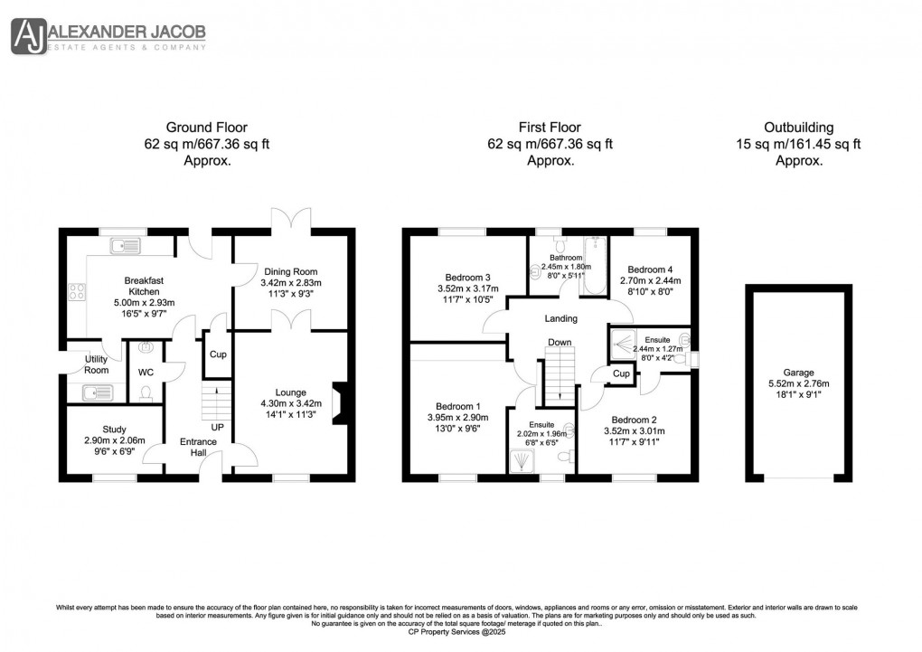 Floorplan for Taunton Way, Retford, DN22