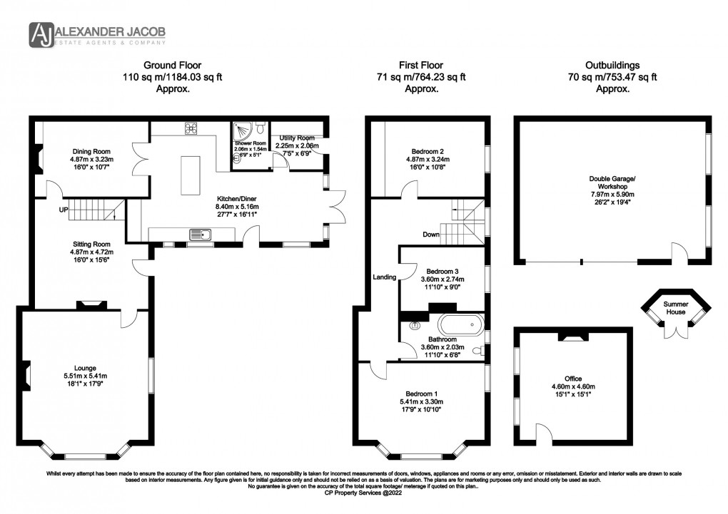 Floorplan for Welham, Retford, Nottinghamshire