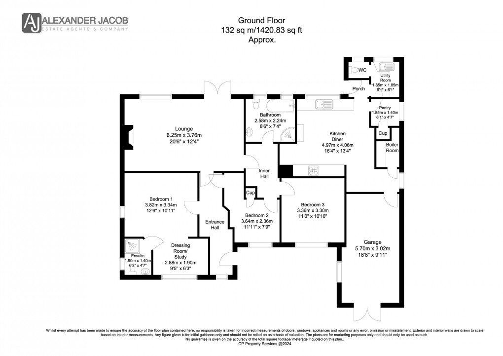 Floorplan for Sturton-le-Steeple, Retford, Nottinghamshire