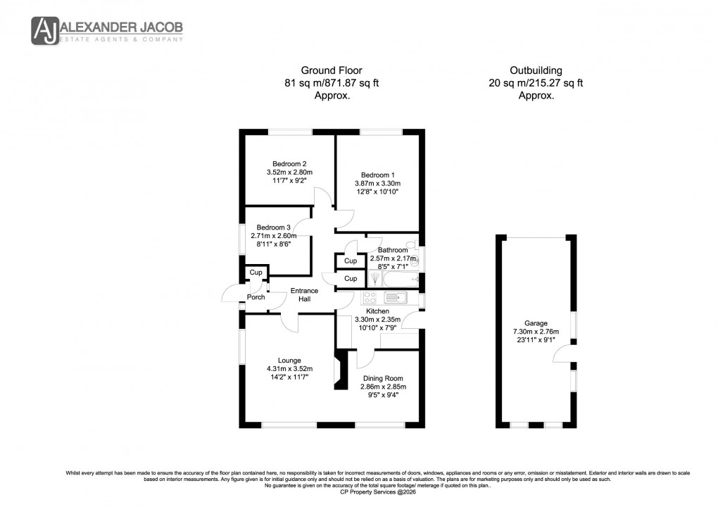 Floorplan for East Walk, Retford, Nottinghamshire