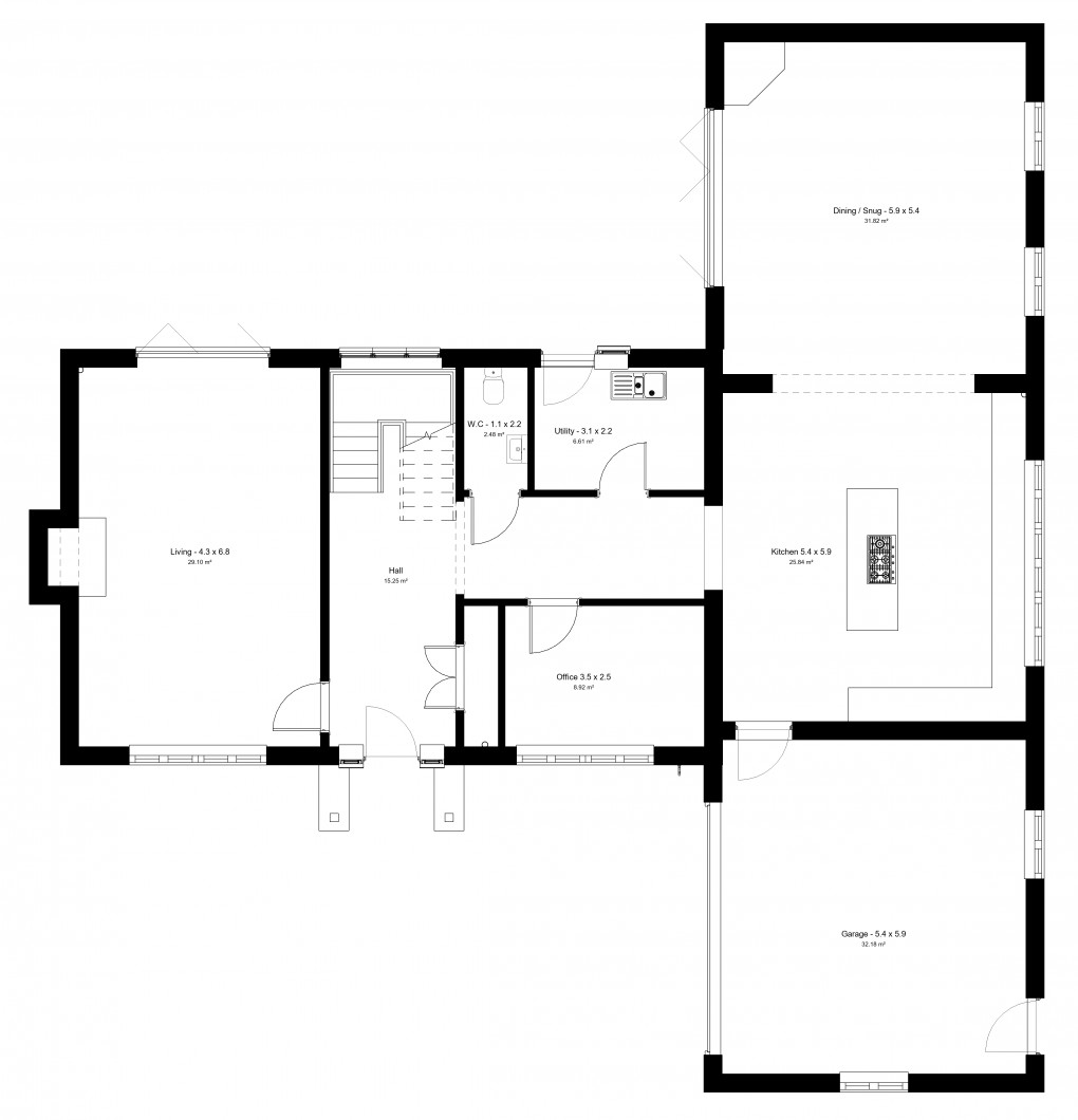 Floorplan for North Wheatley, Retford, Nottinghamshire
