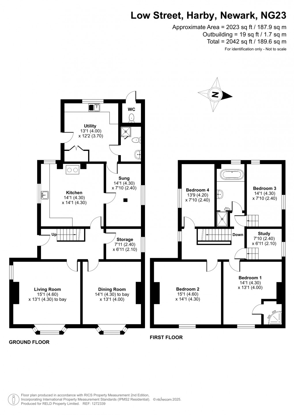 Floorplan for Harby, Newark, Nottinghamshire