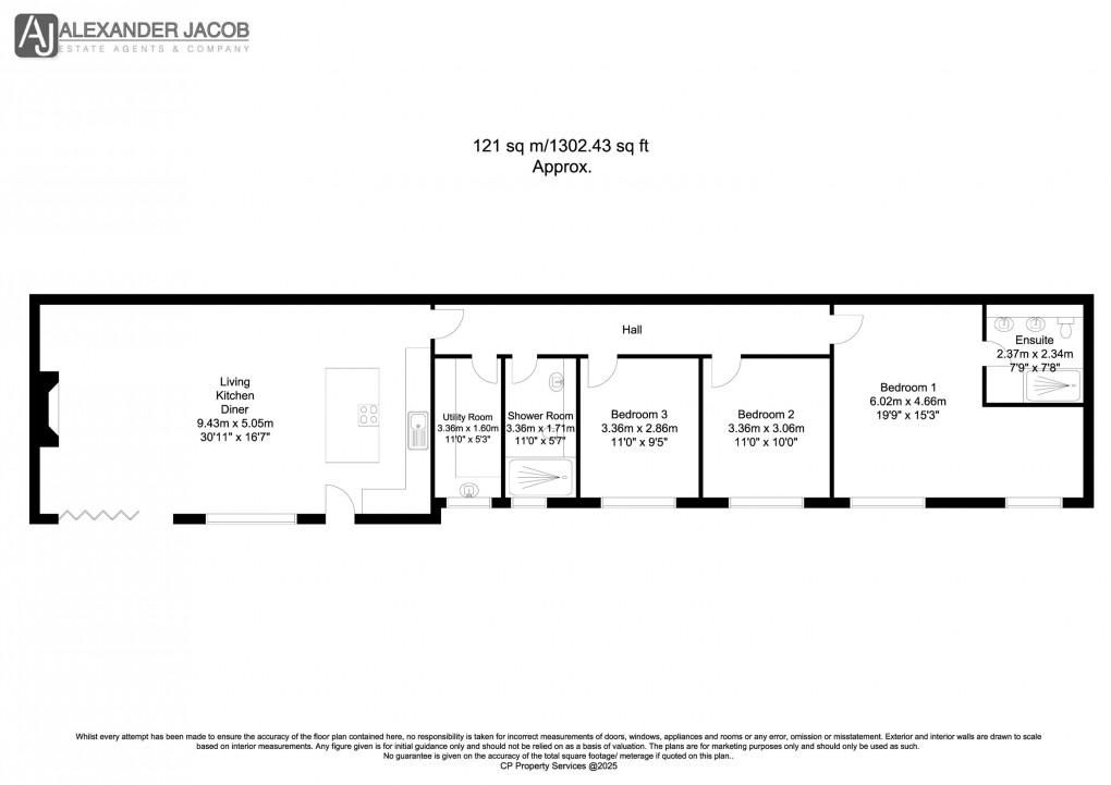 Floorplan for Sutton, Retford, Nottinghamshire