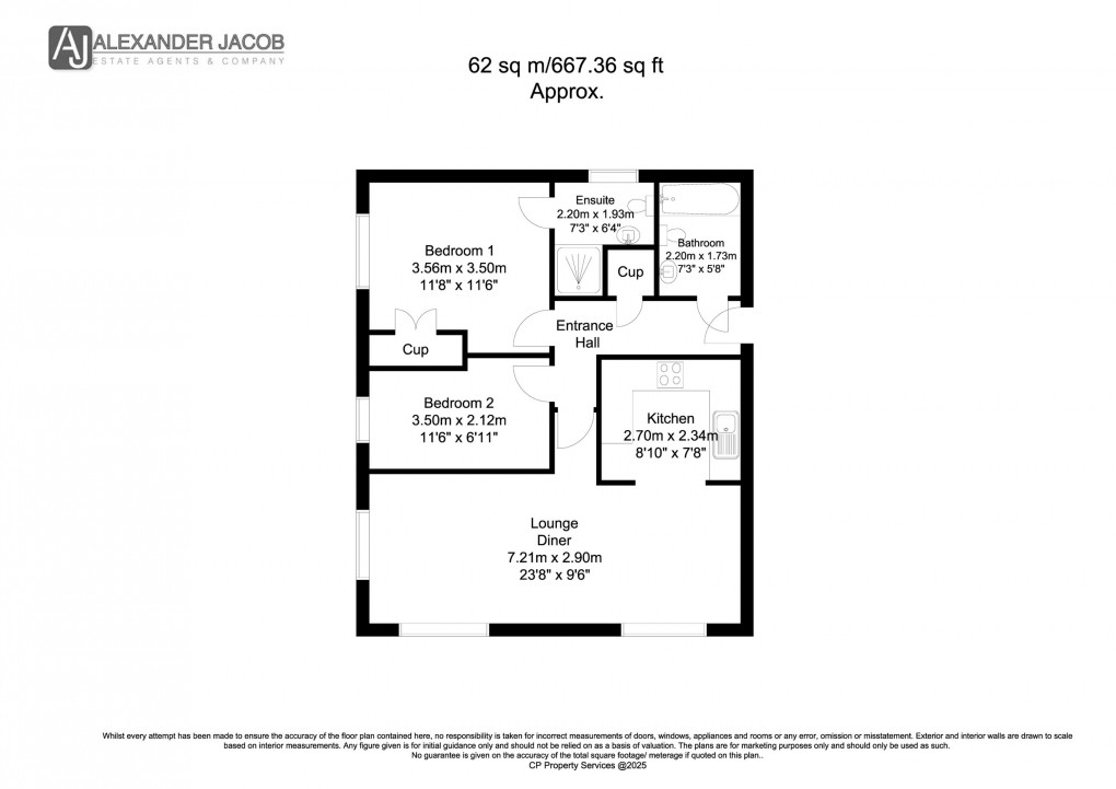Floorplan for Waterfields, Retford, Nottinghamshire