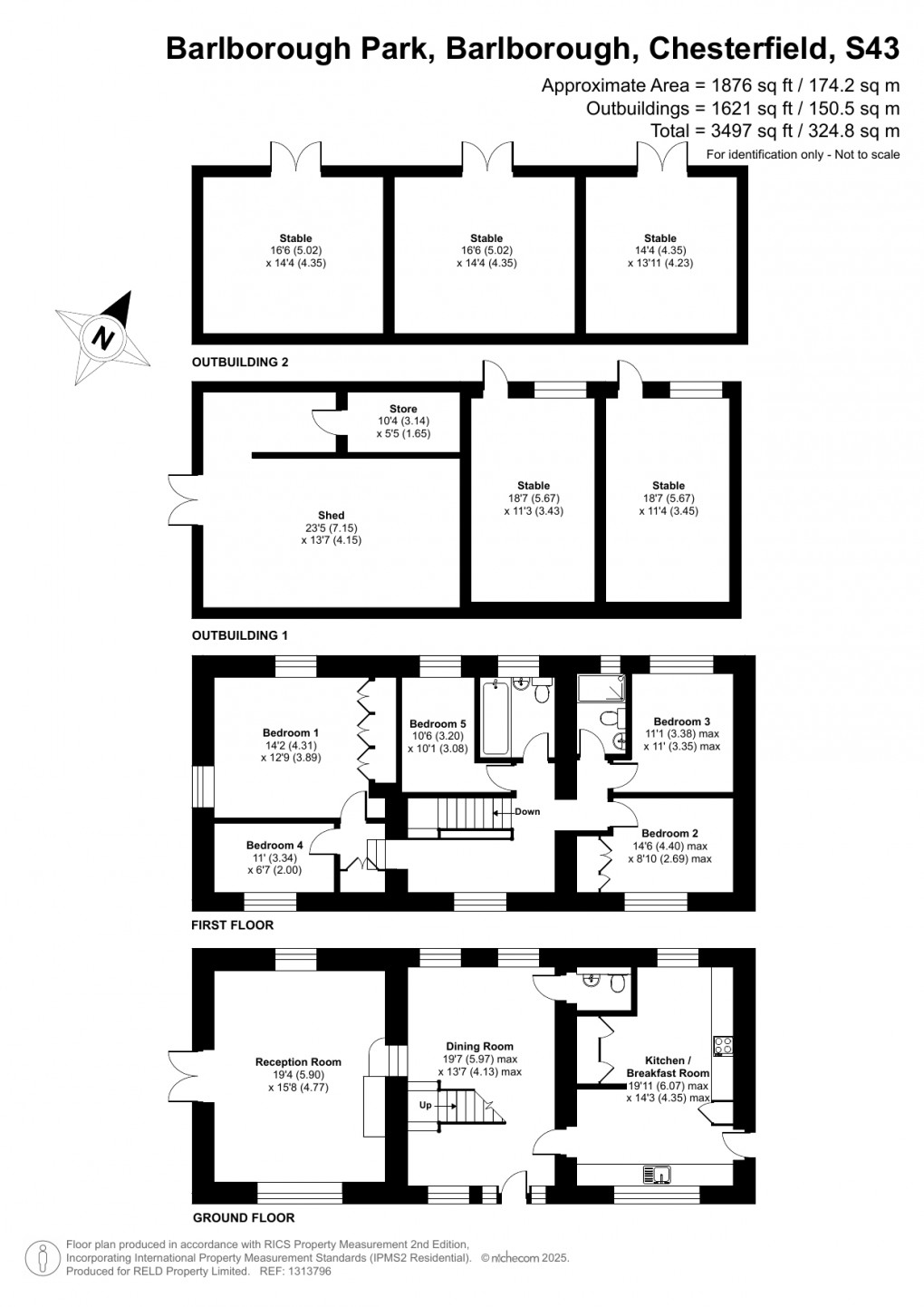Floorplan for Barlborough, Chesterfield, Derbyshire