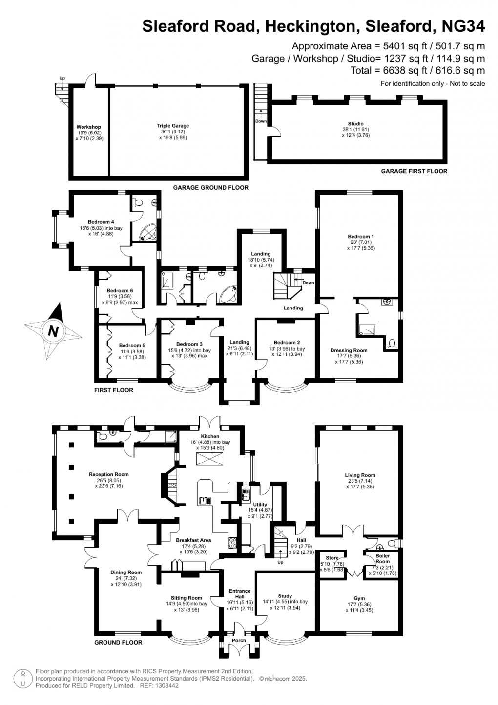 Floorplan for Heckington, Sleaford, Lincolnshire