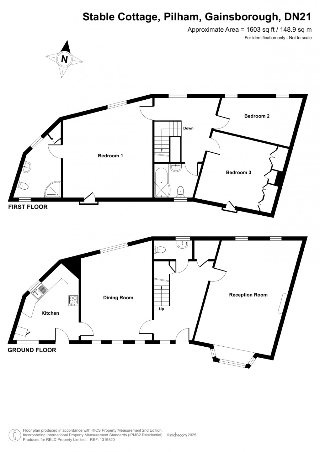 Floorplan for Pilham, Gainsborough, Lincolnshire