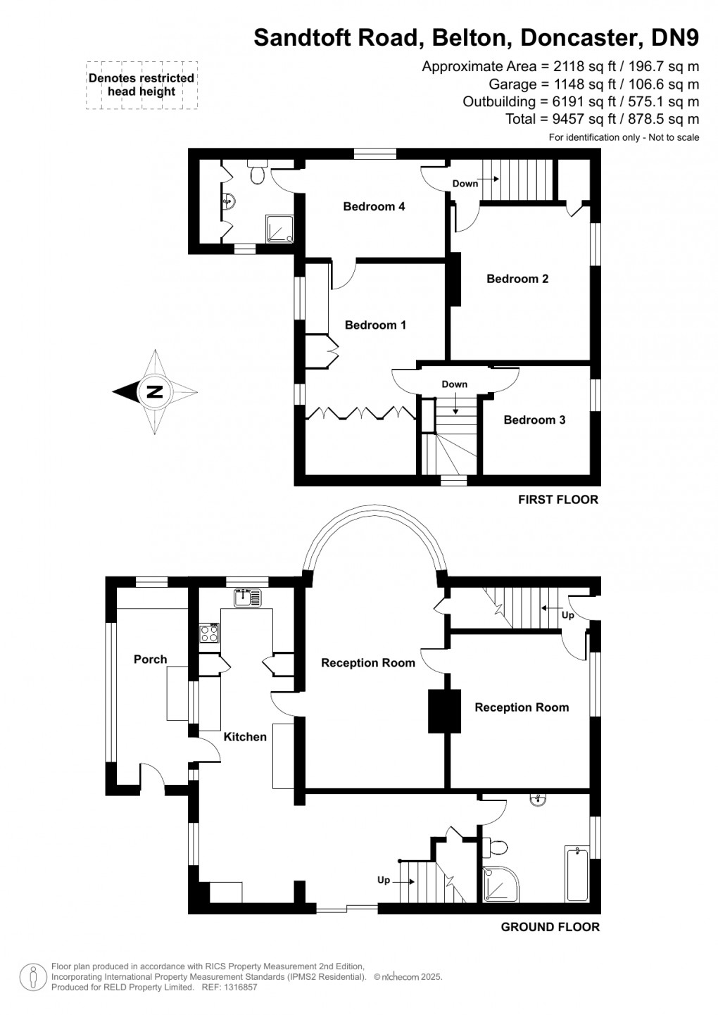 Floorplan for Belton, Doncaster, Lincolnshire