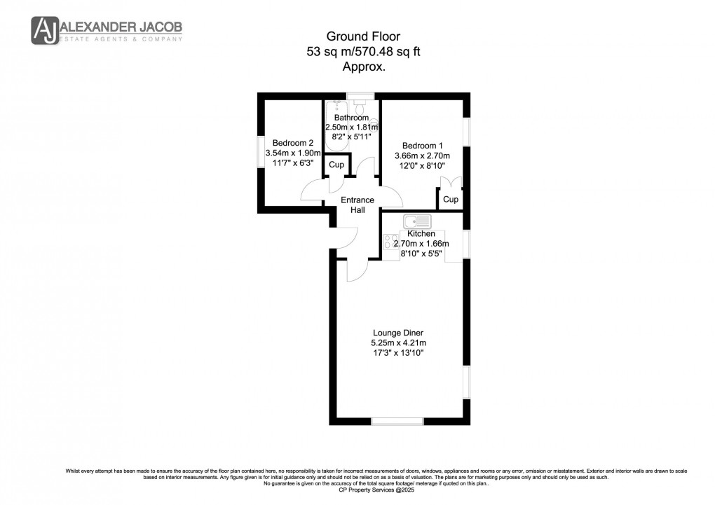 Floorplan for Waterfields, Retford, Nottinghamshire