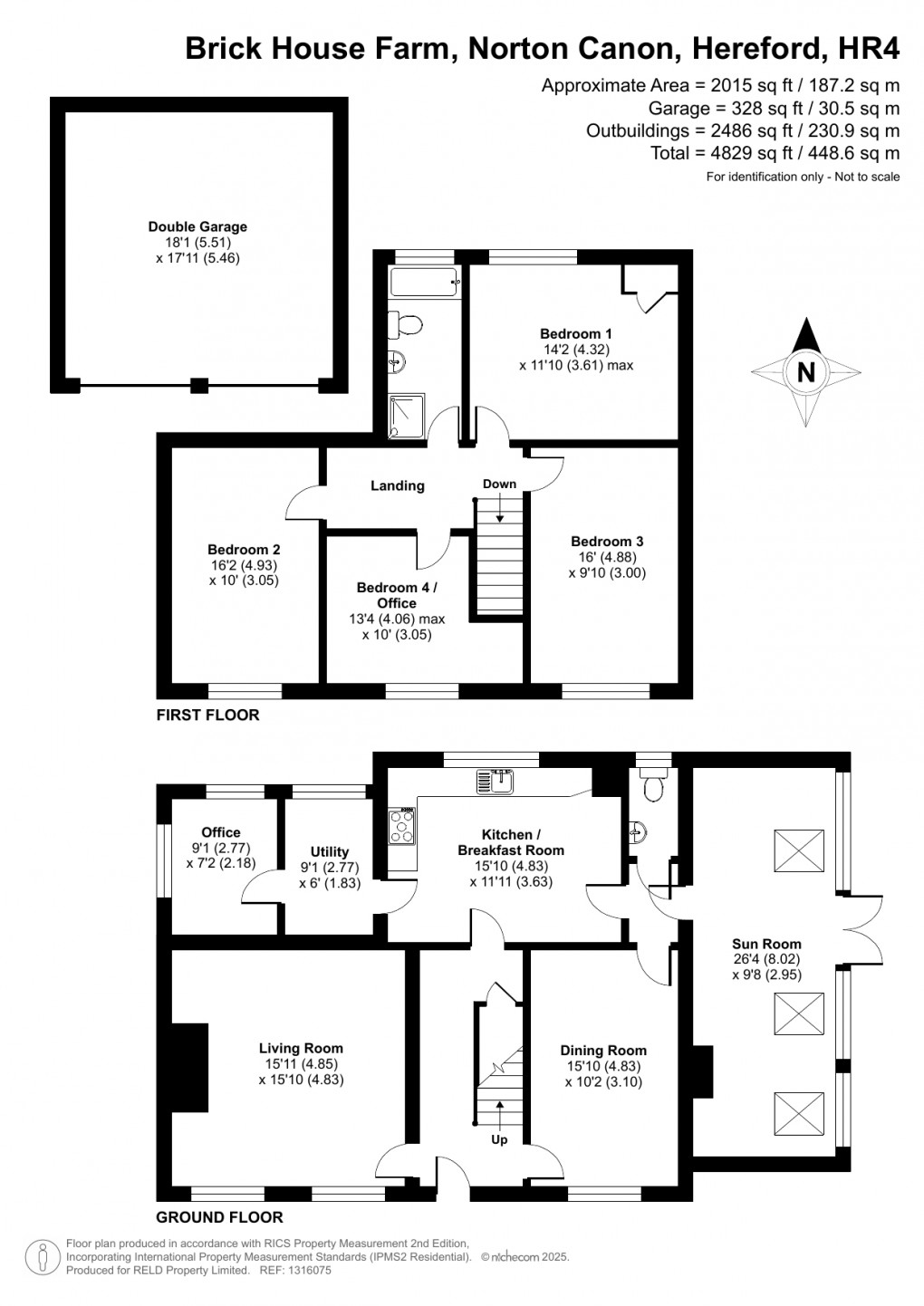 Floorplan for Norton Canon, Hereford