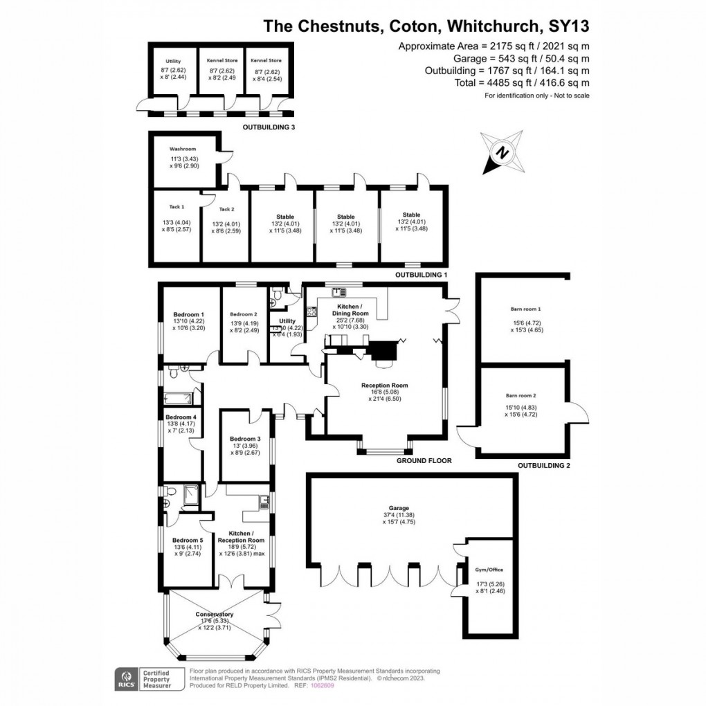 Floorplan for Coton, Whitchurch, Shropshire