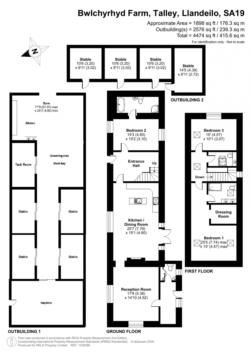Floorplan for Talley, Llandeilo, Carmarthenshire