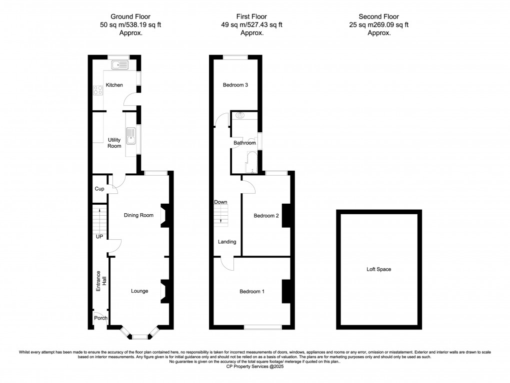 Floorplan for Cecil Street, Gainsborough, Lincolnshire
