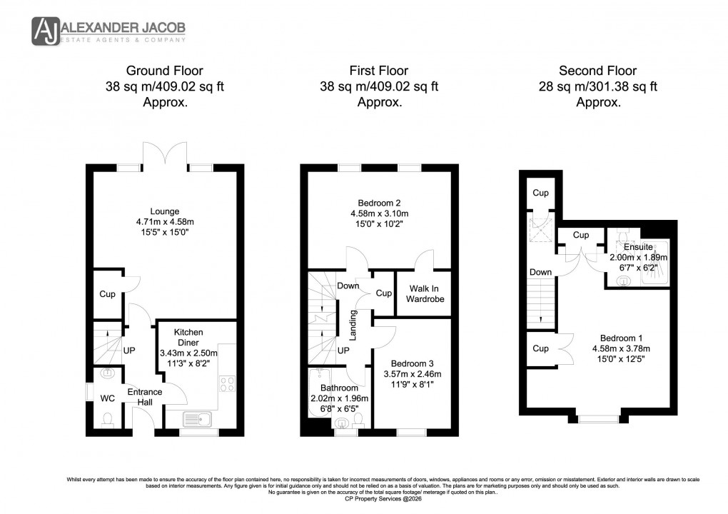 Floorplan for Waterfields, Retford, Nottinghamshire