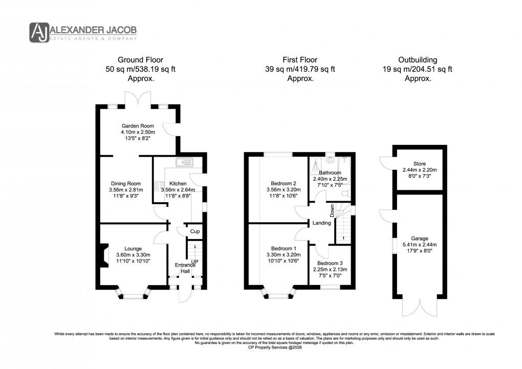 Floorplan for Harewood Avenue, Retford, Nottinghamshire