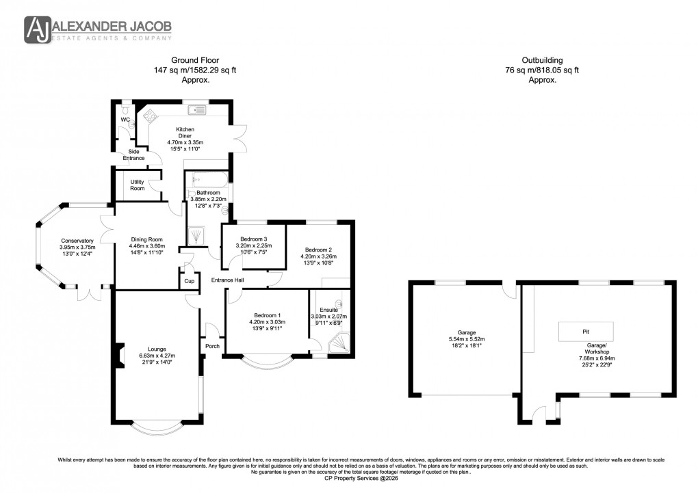 Floorplan for Mattersey Thorpe, Doncaster, South Yorkshire