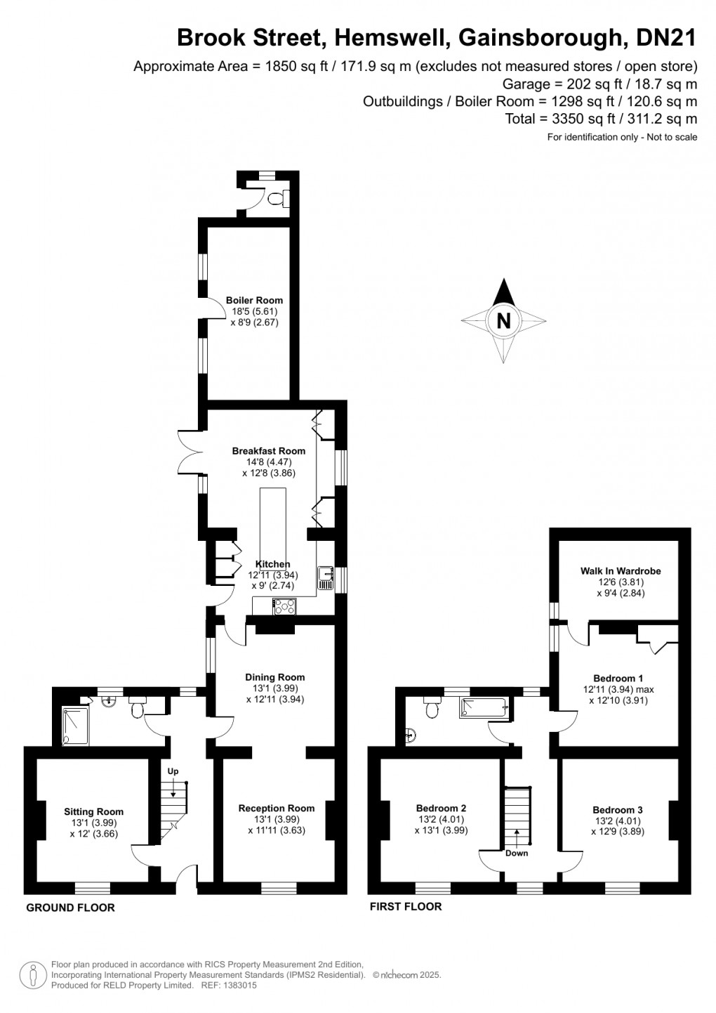 Floorplan for Hemswell, Gainsborough, Lincolnshire