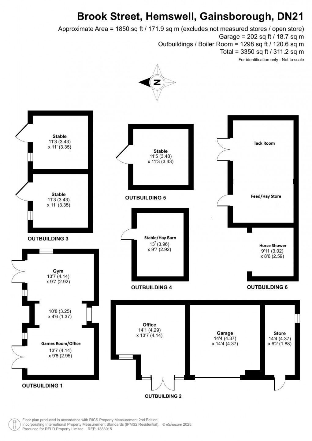 Floorplan for Hemswell, Gainsborough, Lincolnshire