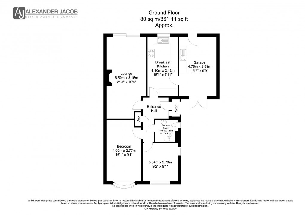 Floorplan for Welham Grove, Retford, Nottinghamshire