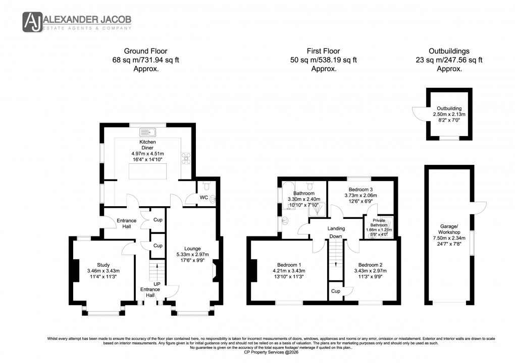 Floorplan for Ollerton Road, Retford, Nottinghamshire
