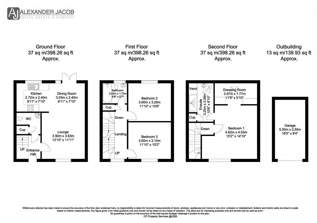 Floorplan for Canterbury Close, Retford, Nottinghamshire