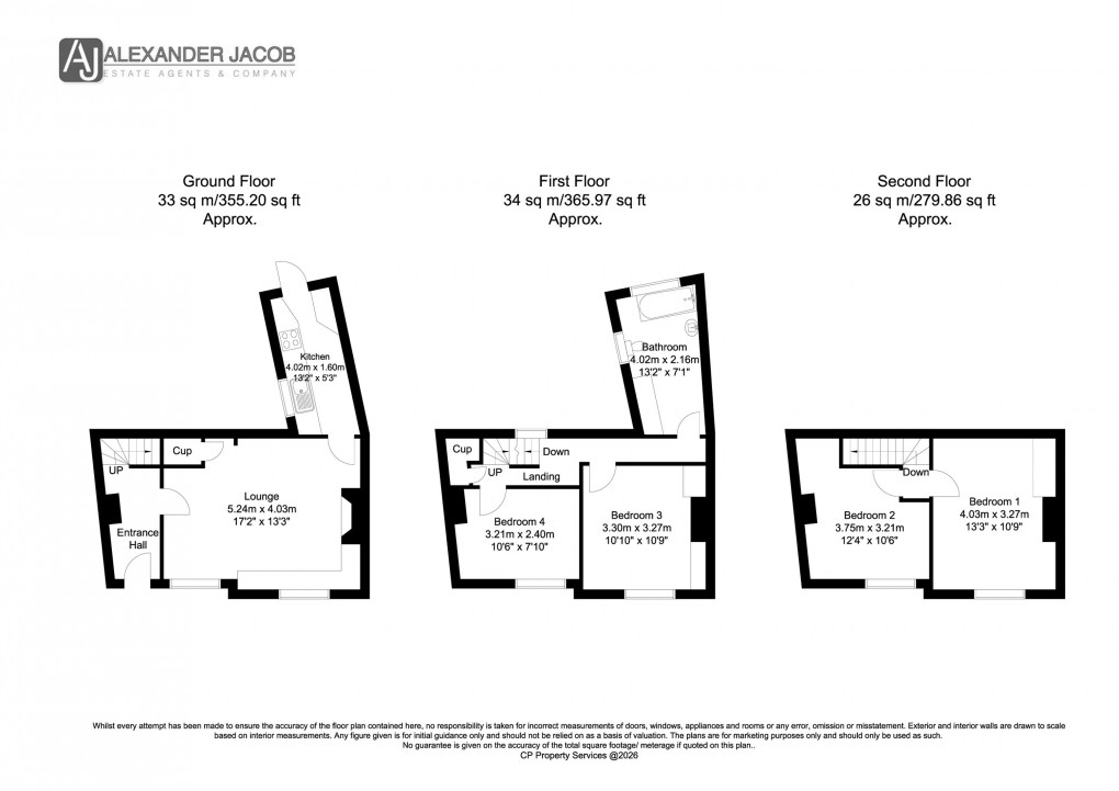 Floorplan for Moorgate, Retford, Nottinghamshire