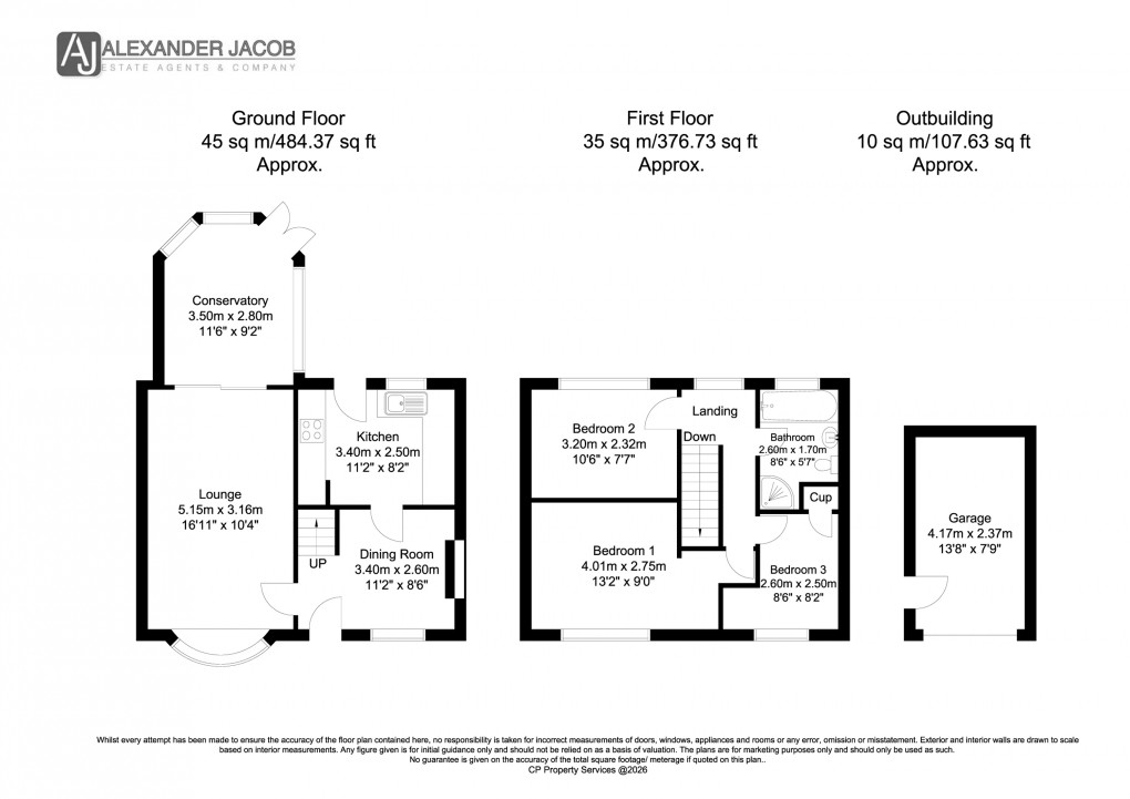 Floorplan for Tuxford, Newark, Nottinghamshire