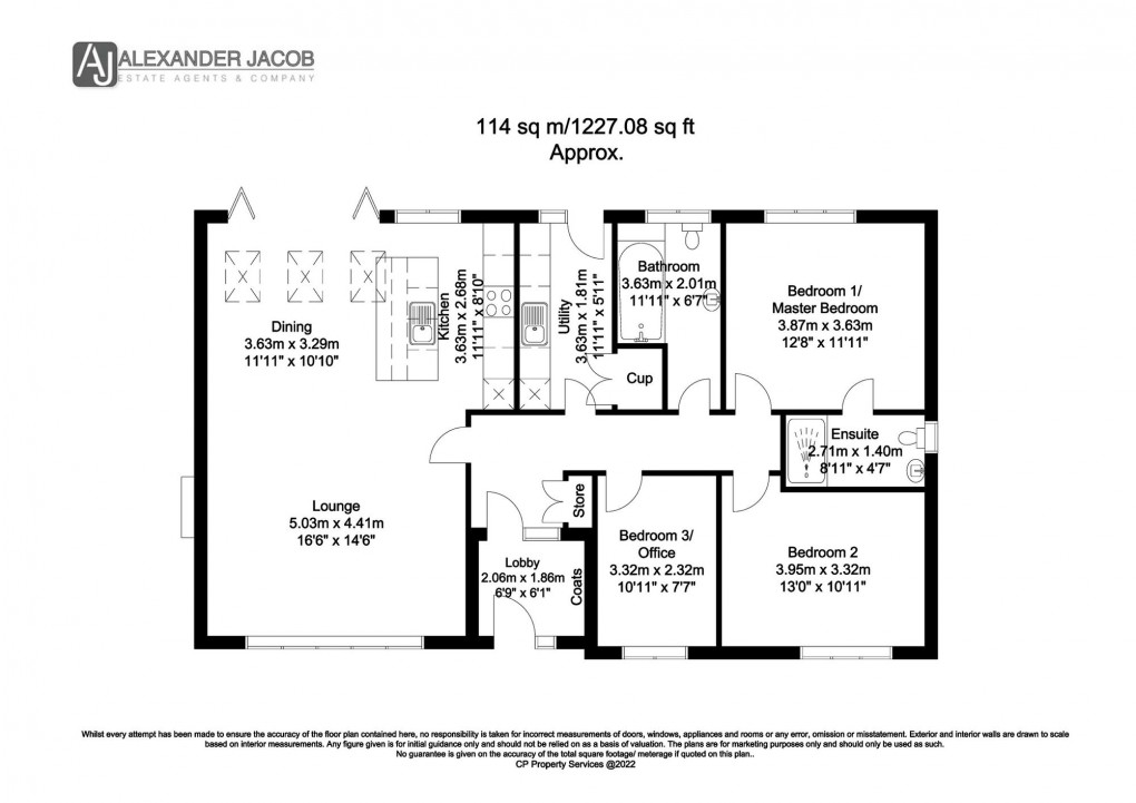 Floorplan for Olinda Gardens, Southgore Lane, DN22