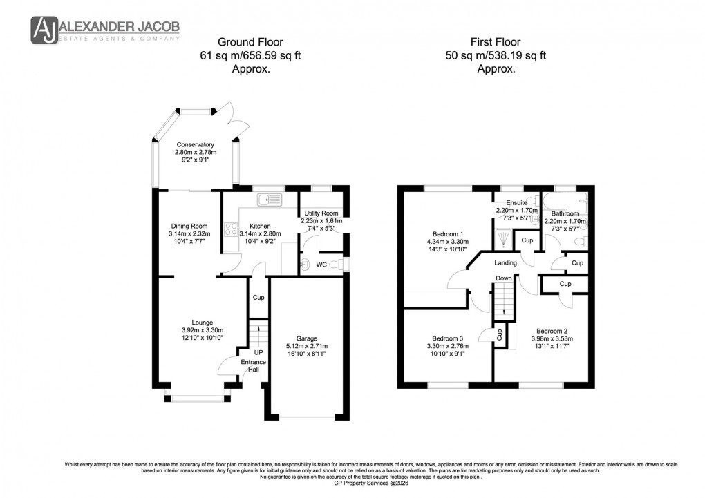 Floorplan for Wollaton Rise, Retford, DN22