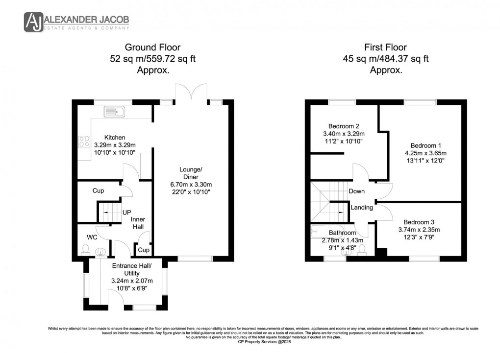 Floorplan for Lingfoot Crescent, Sheffield, S8