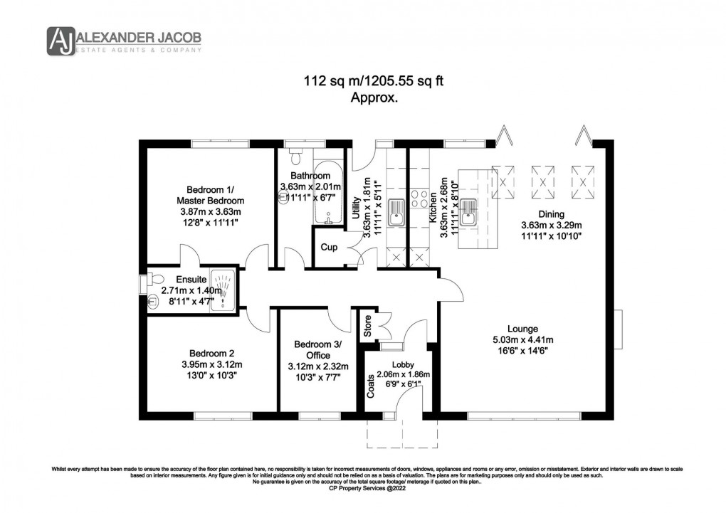 Floorplan for Olinda Gardens, Southgore Lane, DN22