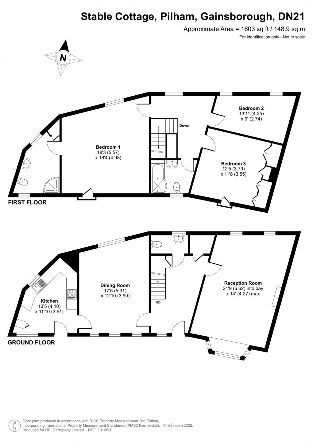 Floorplan for Pilham, Gainsborough, DN21