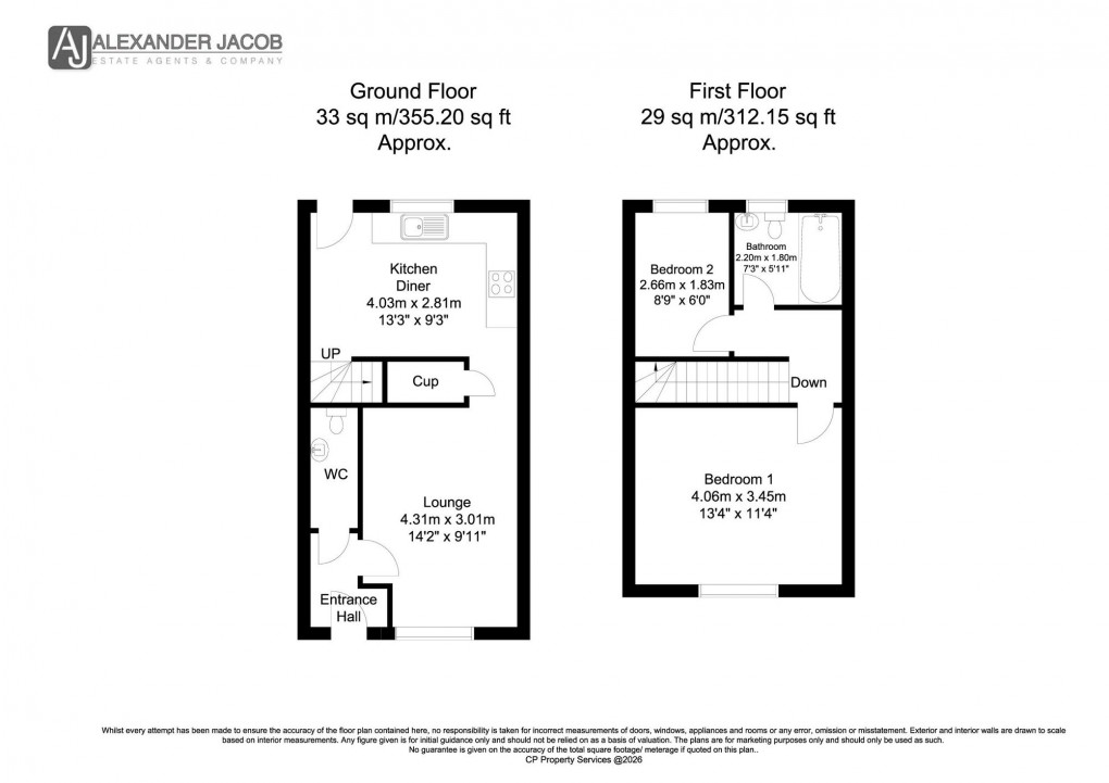 Floorplan for Whitehall Court, Retford, DN22