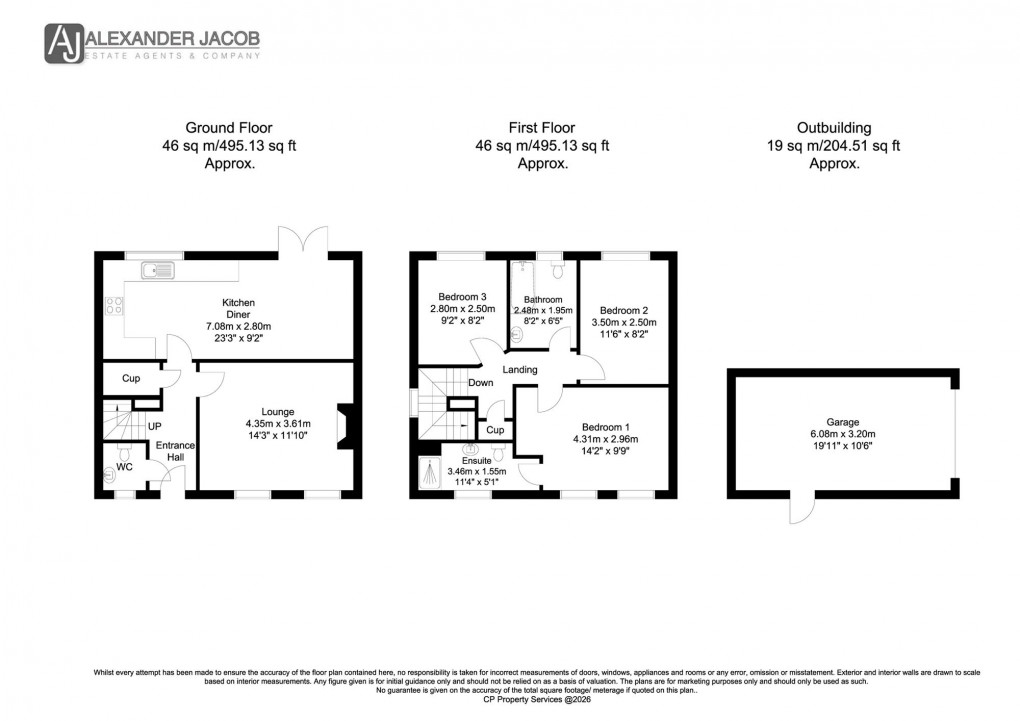 Floorplan for Strawberry Fields, Sutton-On-Trent, NG23